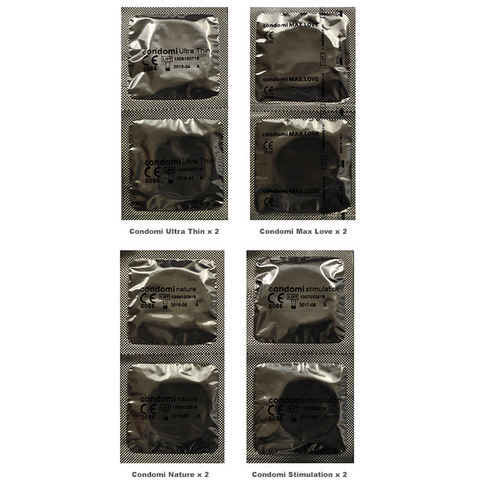 Condoms Condomi Trial Pack (8 Pack)